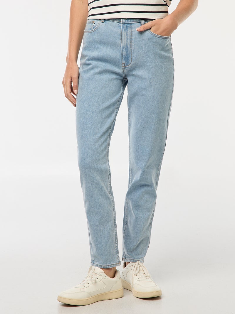 Jean coupe mom - L32 Bleu - Kiabi