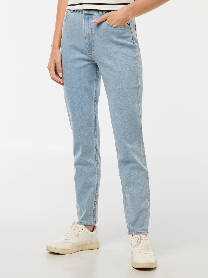Jean coupe mom - L32 Bleu - Kiabi