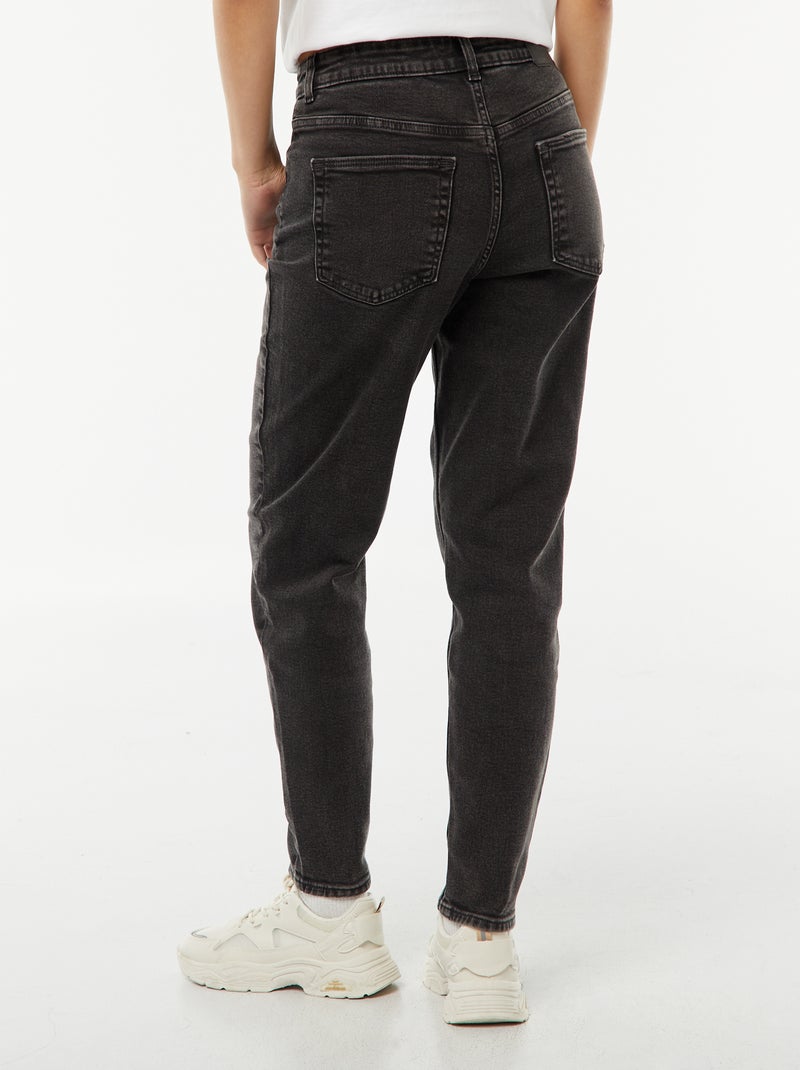 Jean coupe mom - L32 Noir - Kiabi