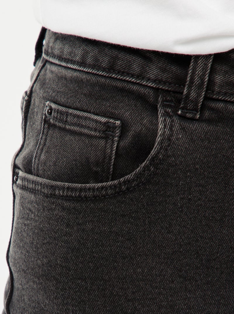 Jean coupe mom - L32 Noir - Kiabi