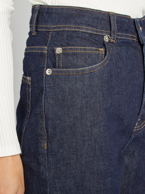 Jean coupe straight taille haute - Kiabi