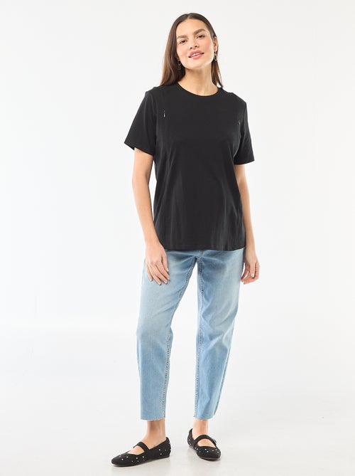 Jean de maternité coupe mom - Kiabi