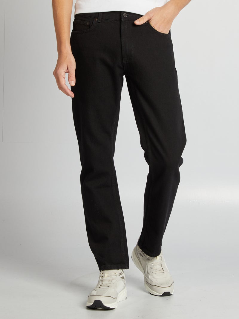 Jean droit - L32 Noir - Kiabi