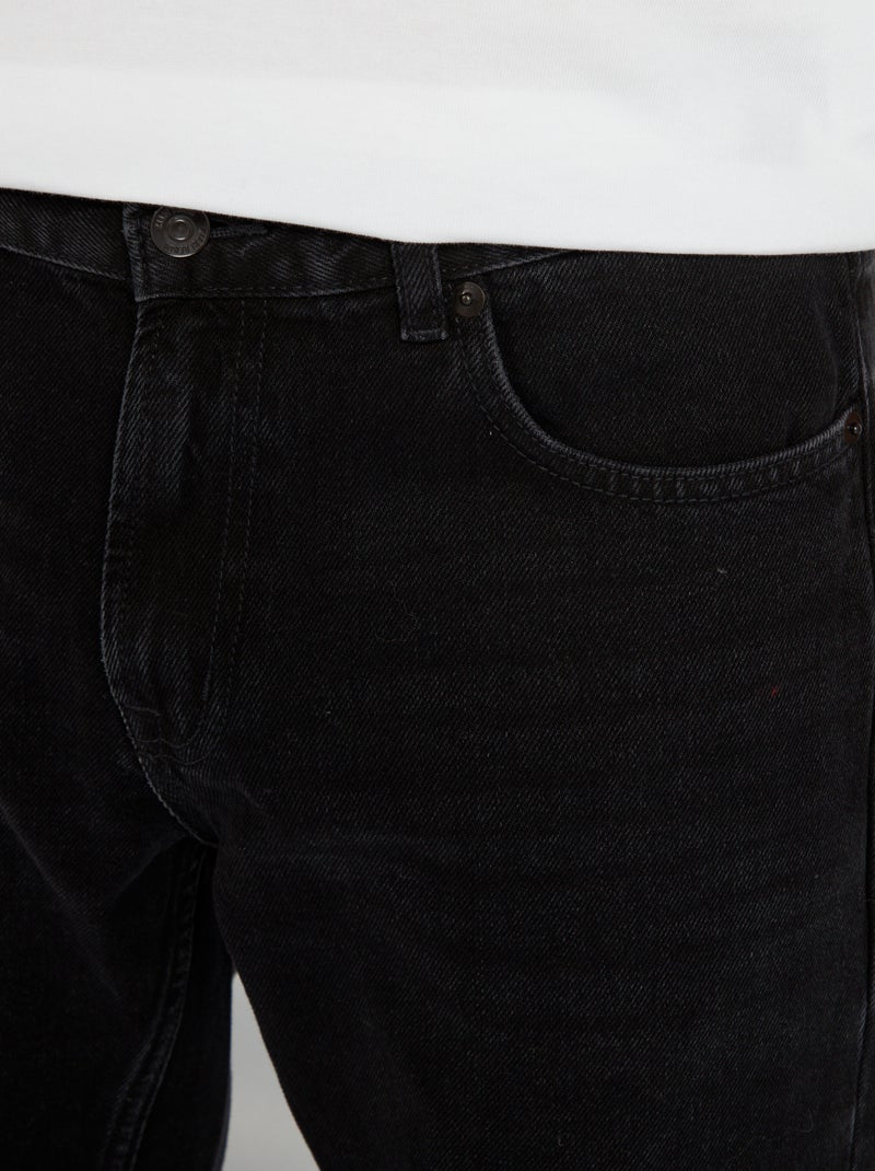Jean droit - L32 Noir - Kiabi