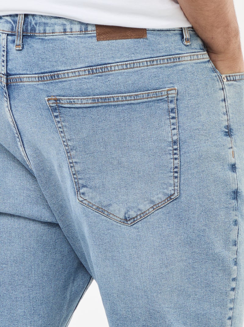 Jean droit à 5 poches - L30 Double stone - Kiabi