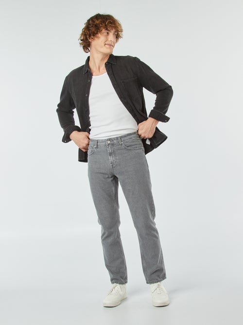 Jean droit à 5 poches - L30 - Kiabi