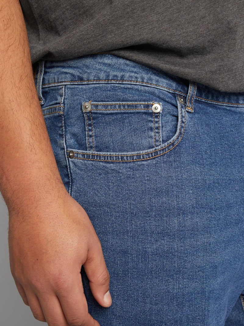 Jean droit à 5 poches - L30 Stone - Kiabi