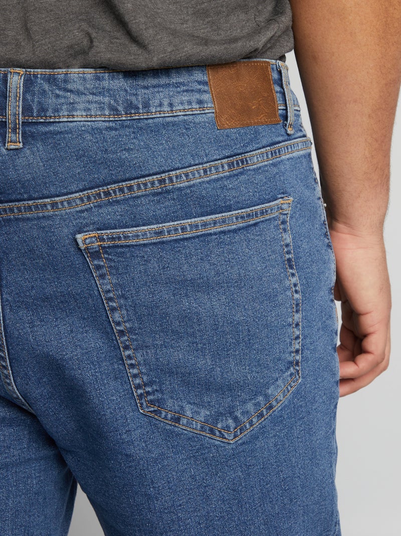 Jean droit à 5 poches - L34 Stone - Kiabi