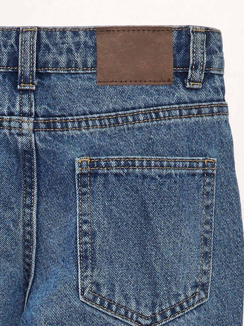 Jean droit à 5 poches Double stone - Kiabi