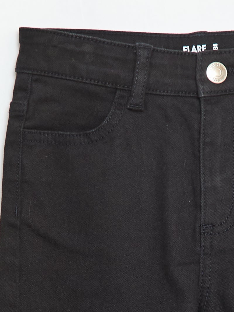 Jean flare classique Noir - Kiabi