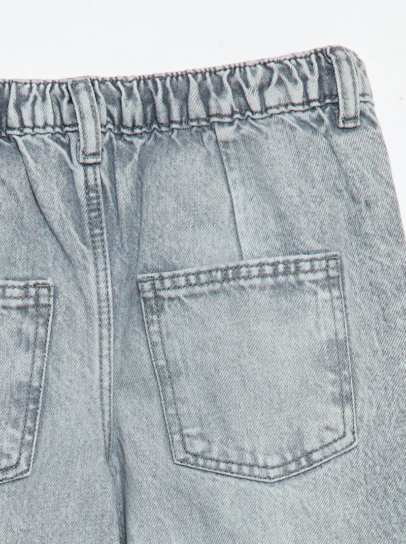 Jean forme balloon Gris - Kiabi