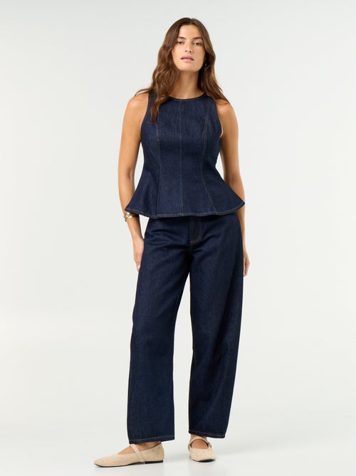 Jean large taille haute - Kiabi