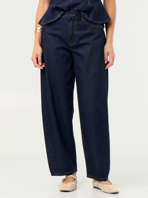 Jean large taille haute - Kiabi