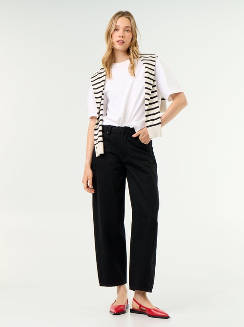 Jean large taille haute - Kiabi