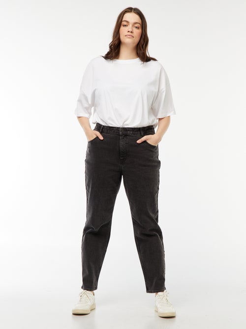 Jean mom taille haute  - L28 - Kiabi