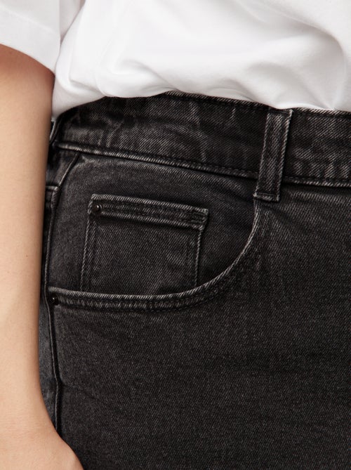 Jean mom taille haute  - L28 - Kiabi