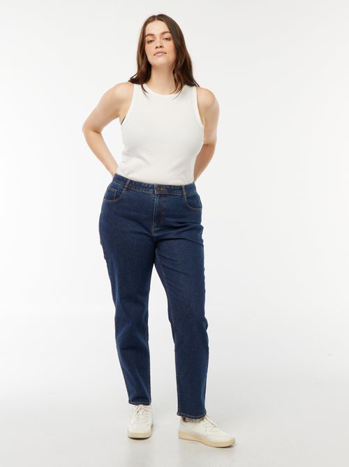 Jean mom taille haute - L34 - Kiabi