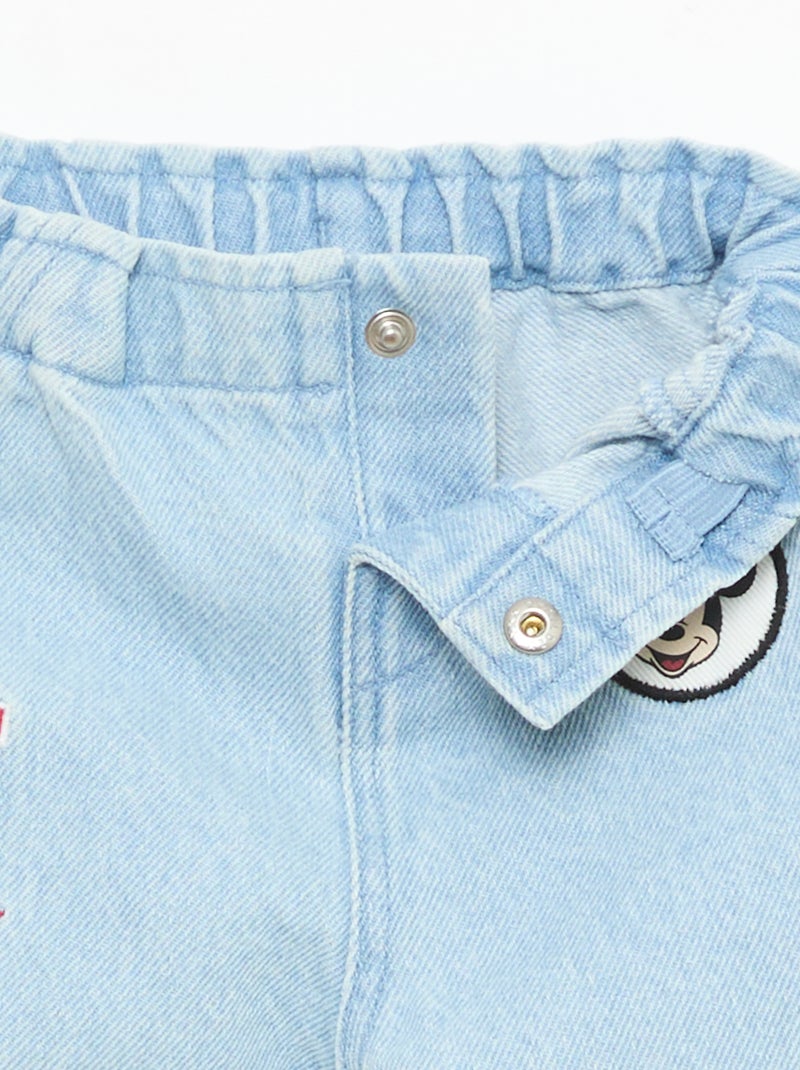 Jean paperbag 'Disney' Bleu - Kiabi