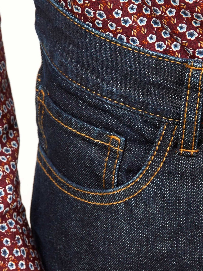 Jean regular brut L32 Bleu - Kiabi