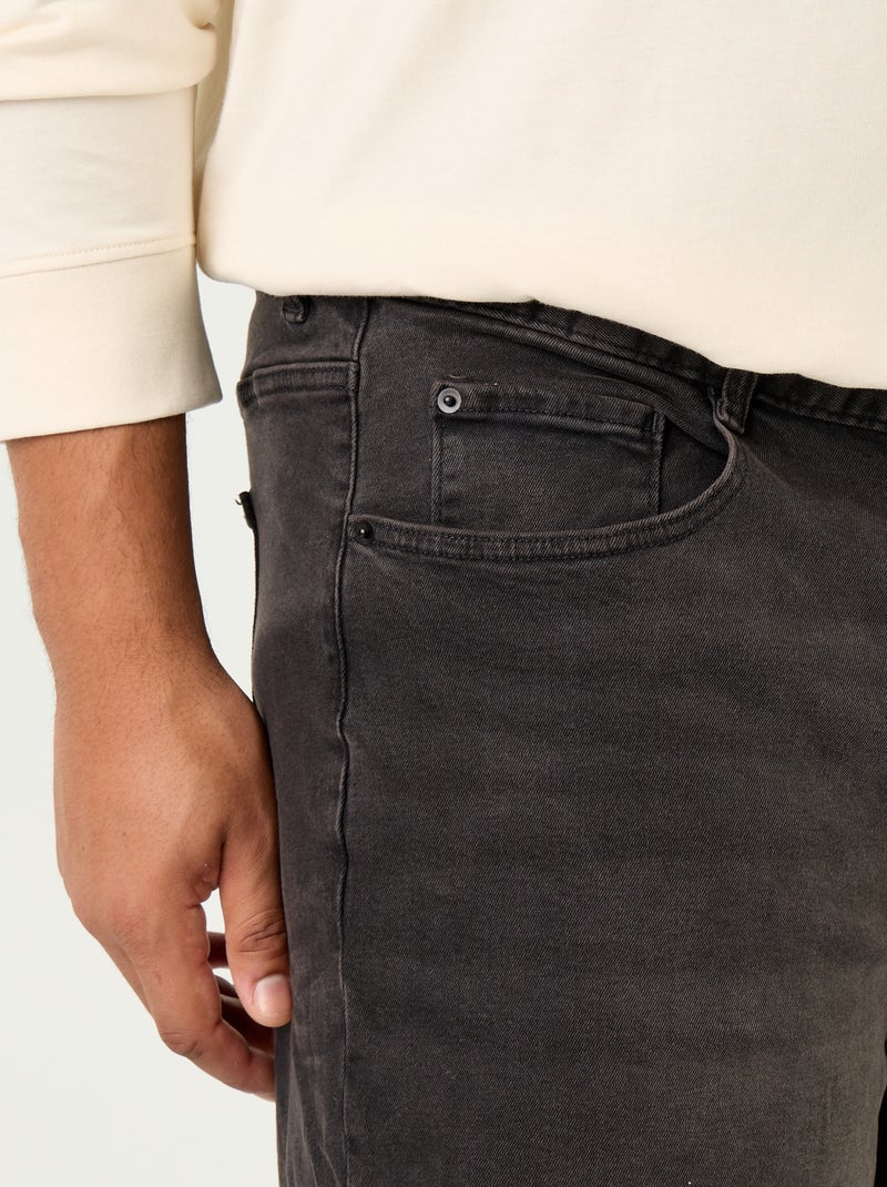 Jean size+ coupe relaxed Gris - Kiabi
