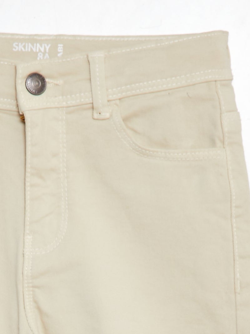 Jean skinny 5 poches BLANC - Kiabi