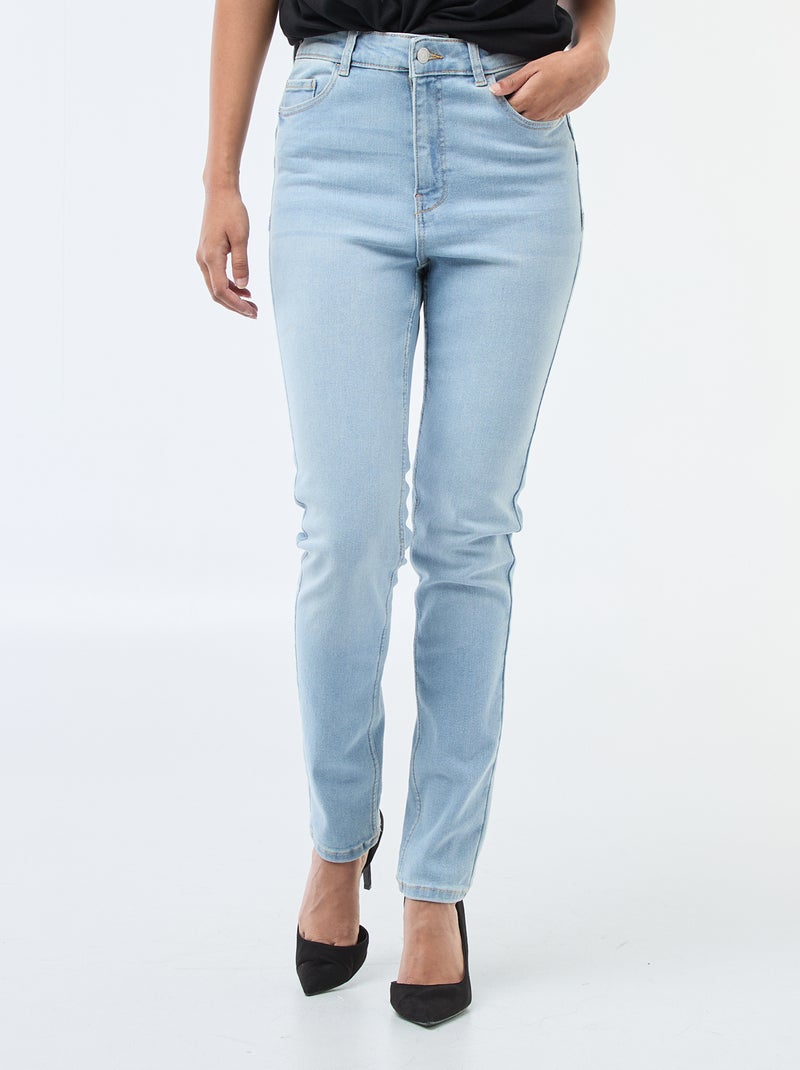 Jean skinny taille haute - L30 Bleu - Kiabi