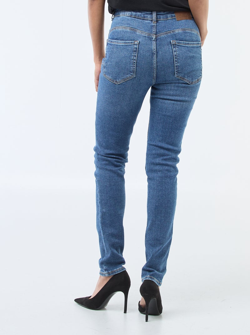 Jean skinny taille haute - L30 Bleu - Kiabi
