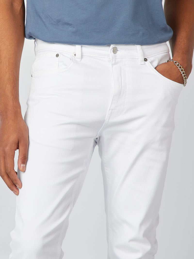 Jean slim - L32 Blanc - Kiabi