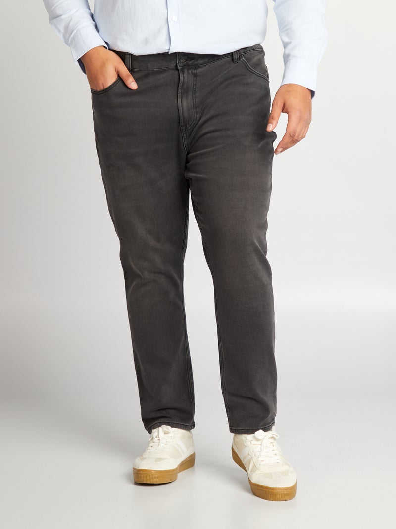 Jean slim à 5 poches - L30 Gris - Kiabi