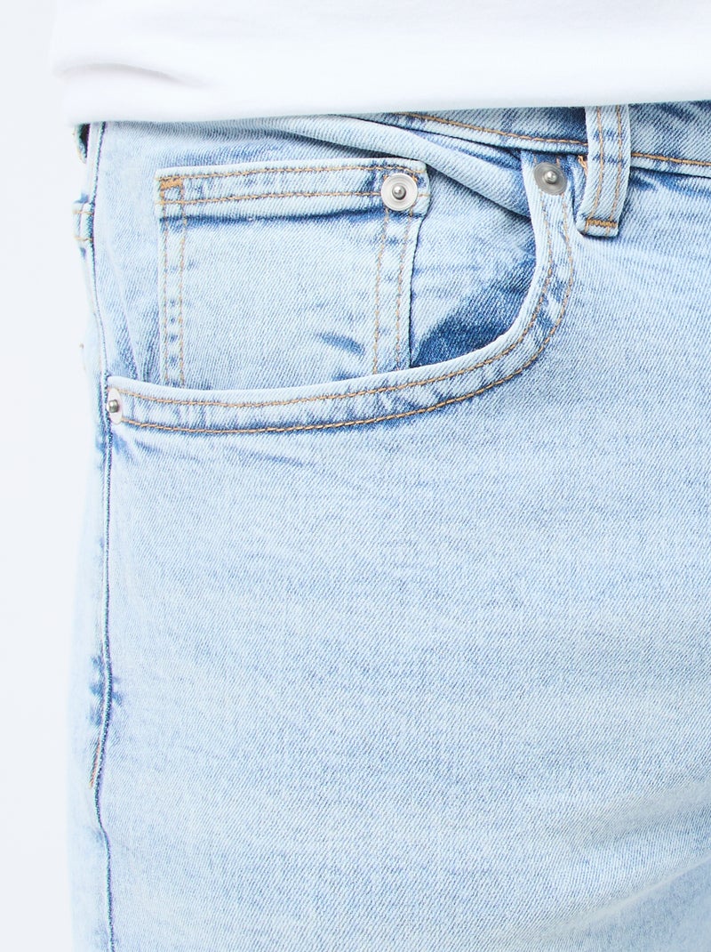 Jean slim à 5 poches - L34 Bleu - Kiabi