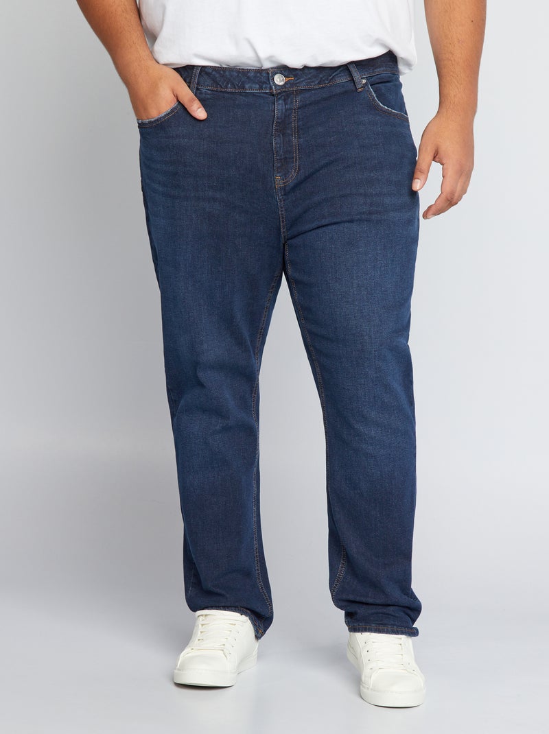 Jean slim à 5 poches - L34 Bleu brut - Kiabi