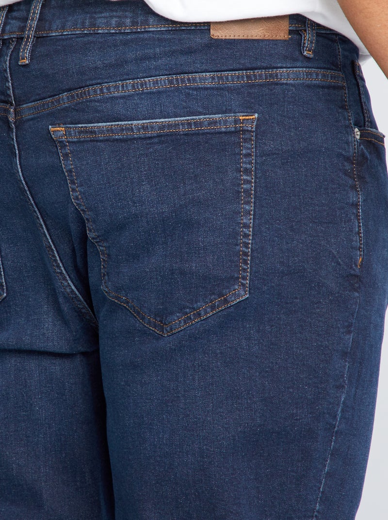 Jean slim à 5 poches - L34 Bleu brut - Kiabi