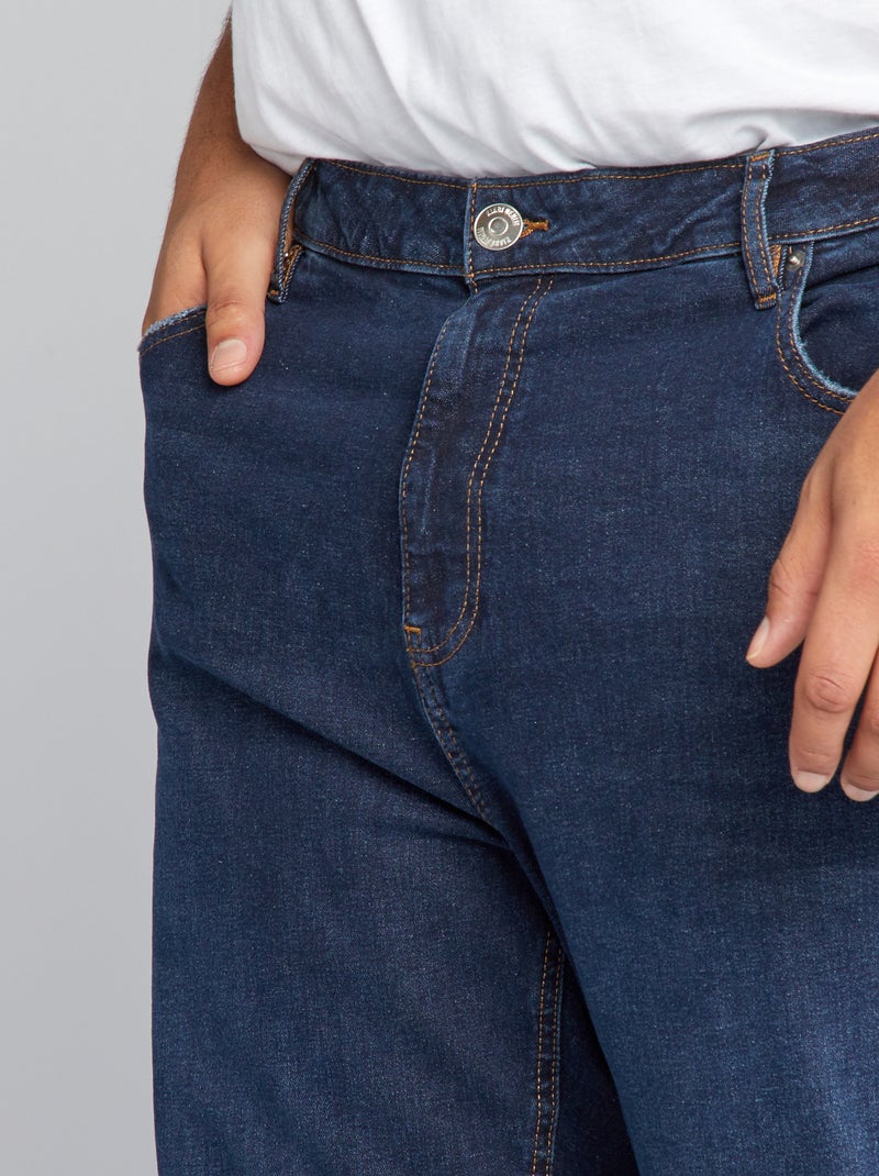 Jean slim à 5 poches - L34 Bleu brut - Kiabi