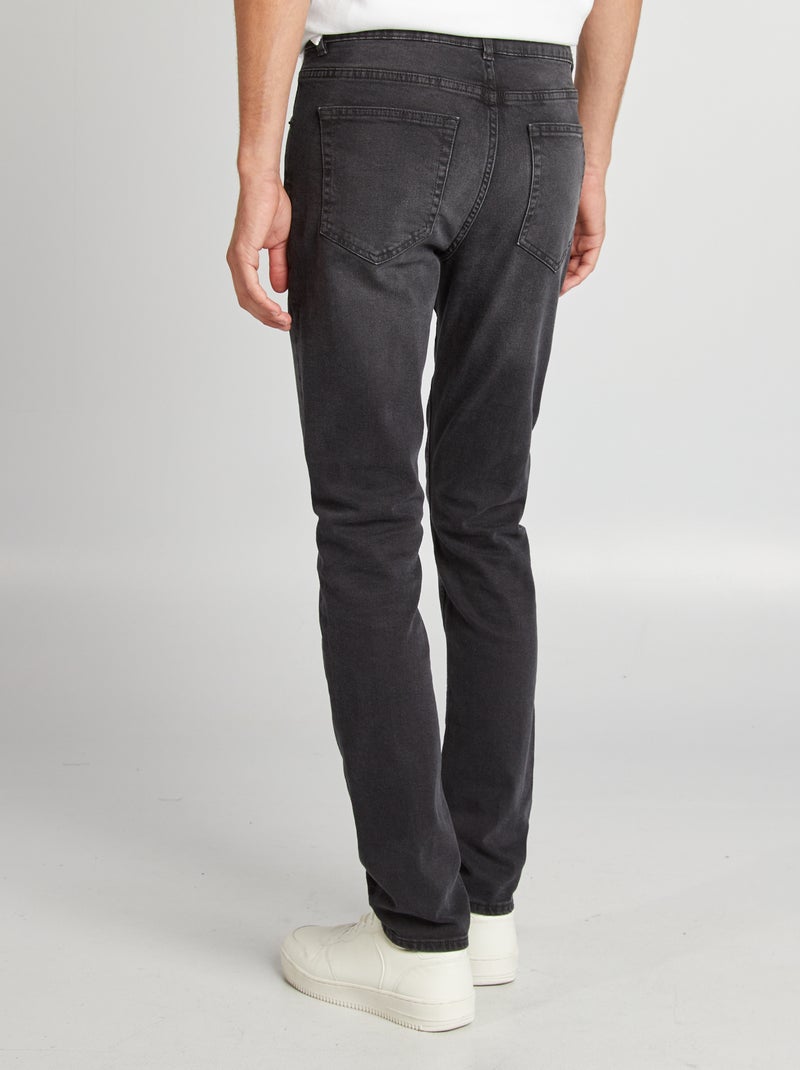Jean slim à 5 poches - L34 Gris - Kiabi
