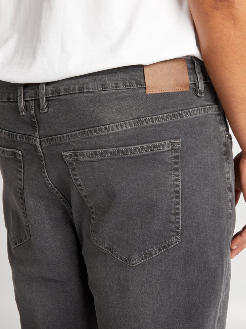 Jean slim à 5 poches - L34 Gris - Kiabi