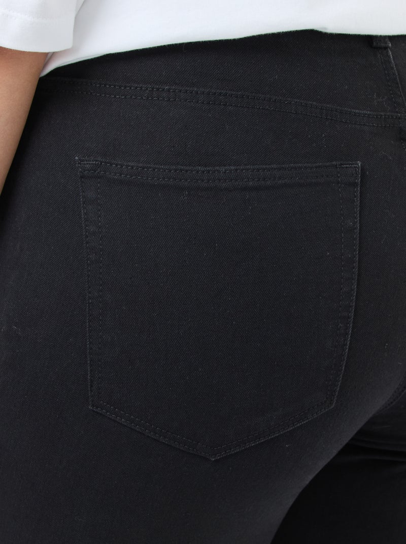 Jean slim taille haute - L28 Noir - Kiabi