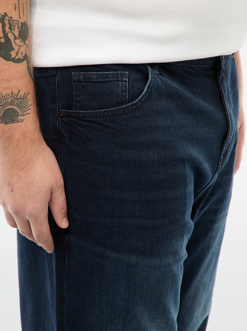 Jean straight - Coupe + confortable Noir - Kiabi