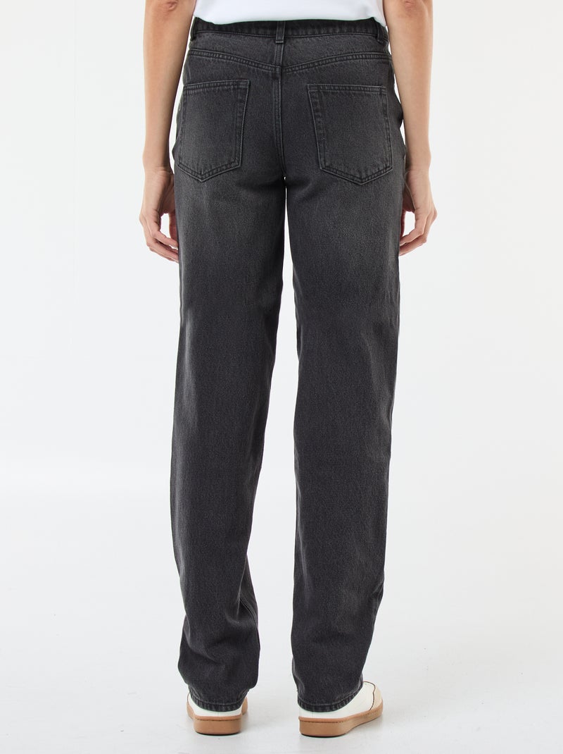 Jean straight regular fit - L28 Noir - Kiabi