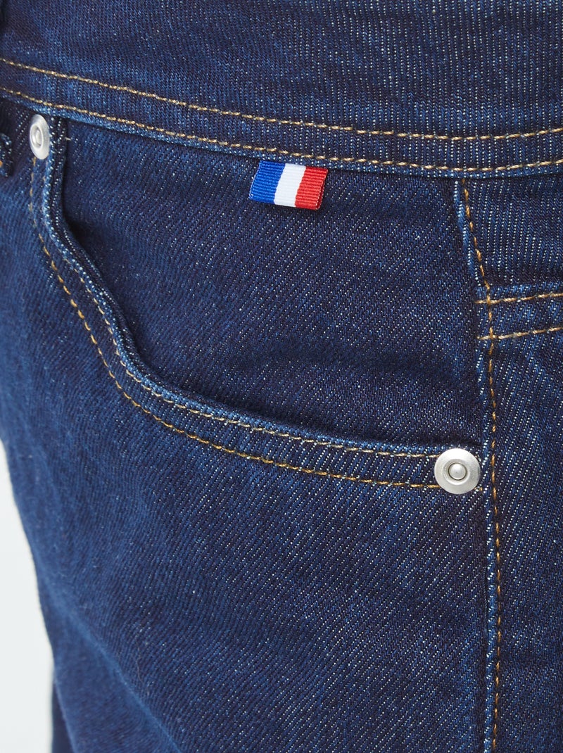Jean straight taille haute Bleu - Kiabi