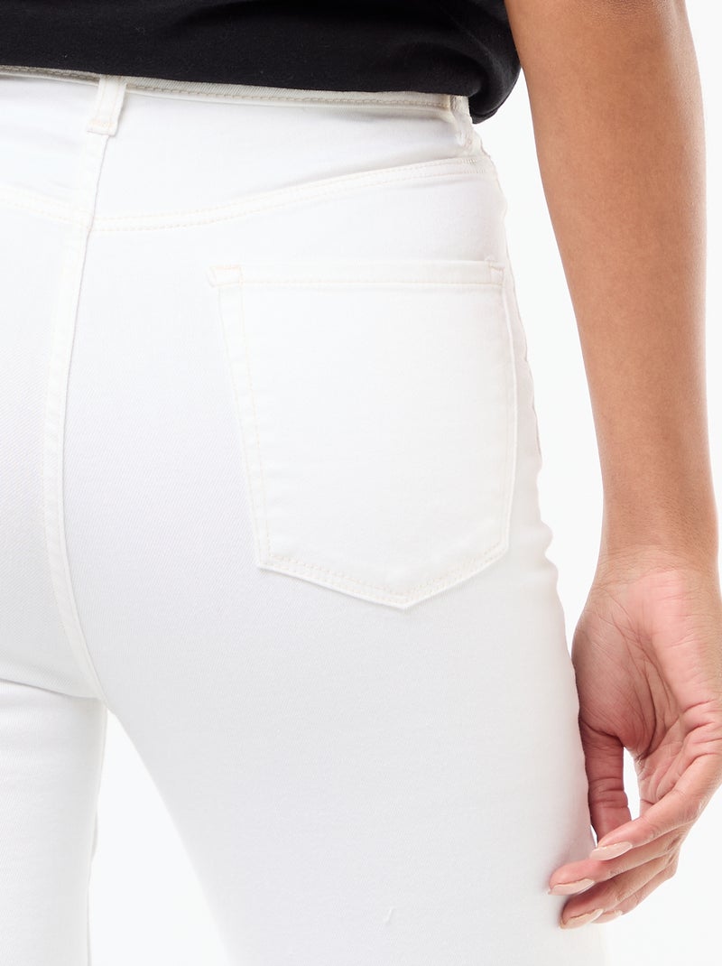 Jean super skinny taille très haute - L28 Blanc - Kiabi