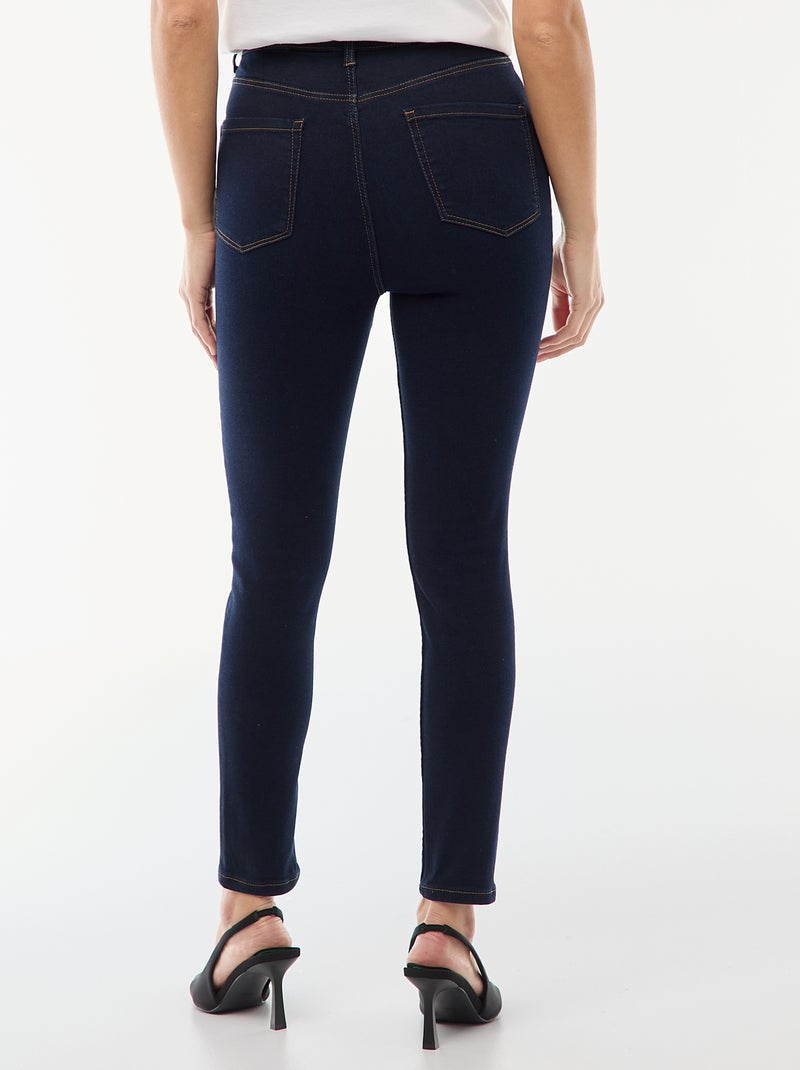 Jean super skinny taille très haute - L28 Bleu - Kiabi