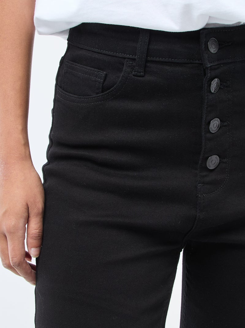 Jean super skinny taille très haute - L32 Noir - Kiabi