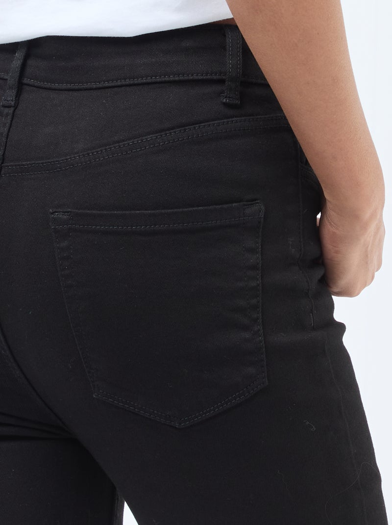 Jean super skinny taille très haute - L32 Noir - Kiabi
