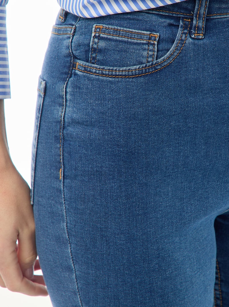 Jean super skinny taille très haute - L34 Bleu - Kiabi