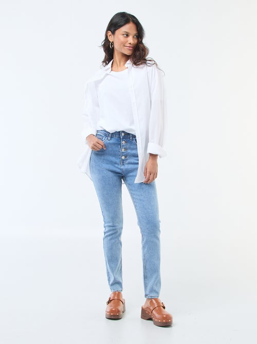 Jean super skinny taille très haute - L34 - Kiabi