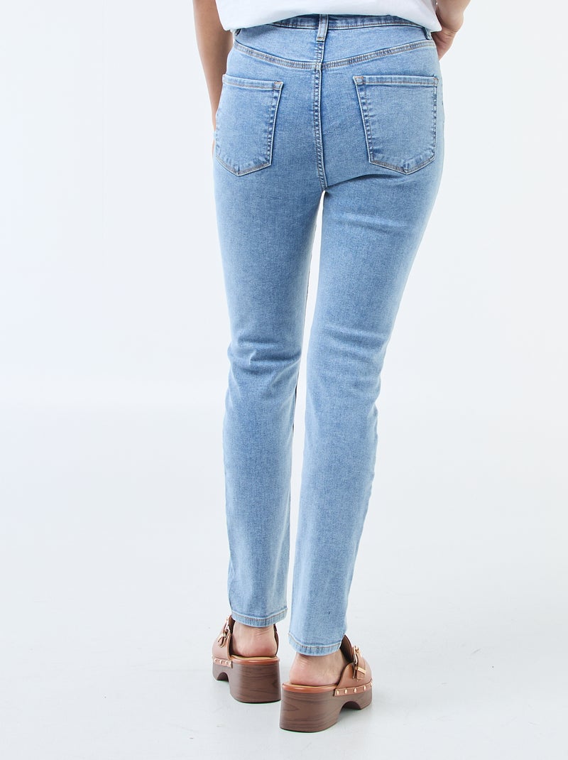 Jean super skinny taille très haute - L34 Bleu - Kiabi