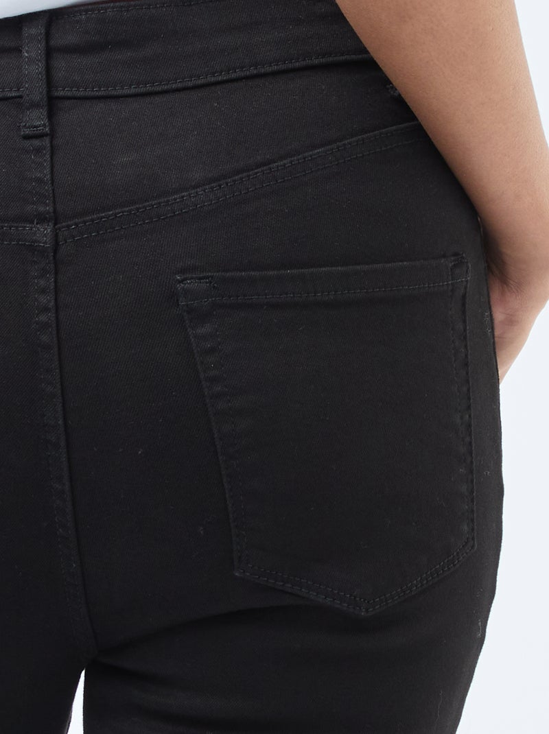 Jean super skinny taille très haute - L34 Noir - Kiabi
