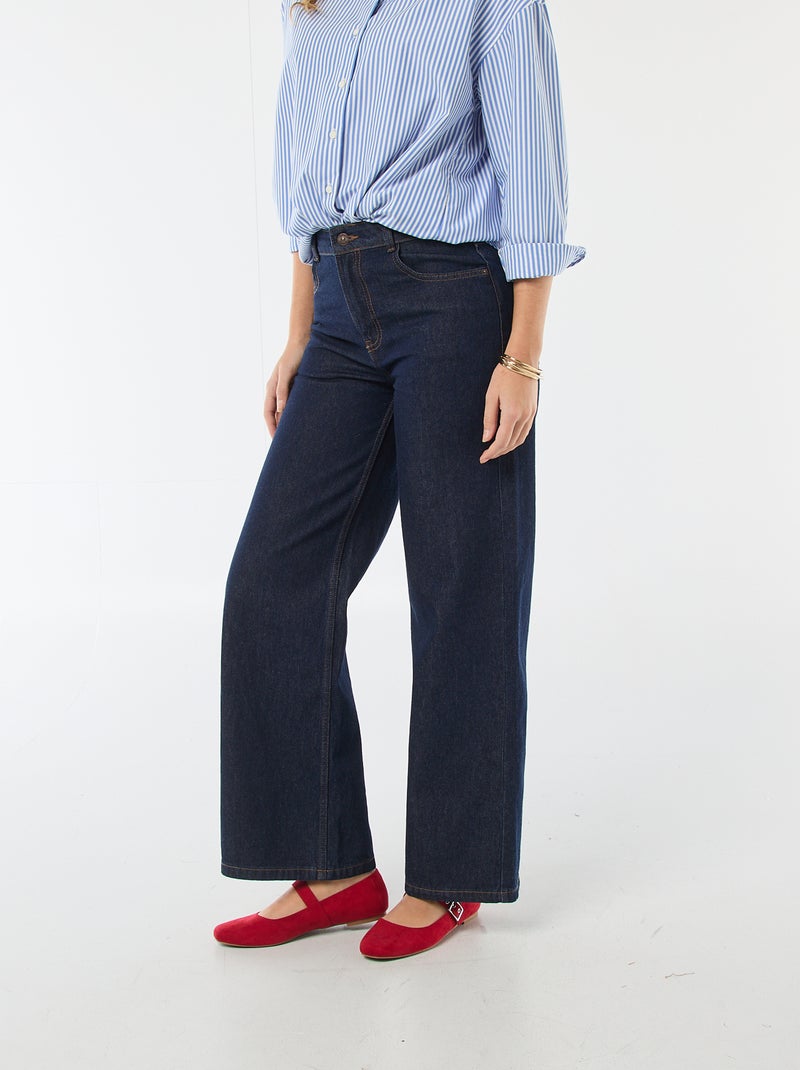 Jean wide leg Bleu - Kiabi