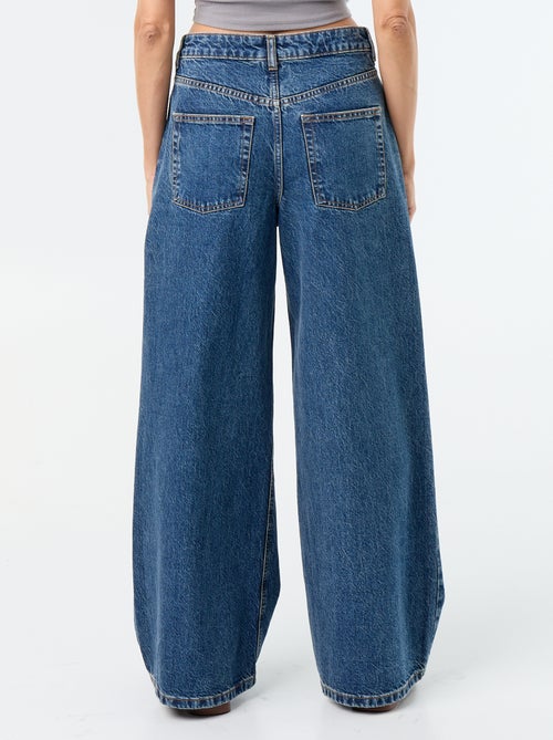 Jean wide leg / coupe large à motif - Kiabi