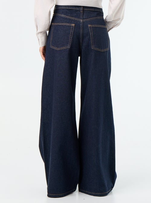 Jean wide leg / coupe large à motif - Kiabi Jean wide leg / coupe large à motif - Kiabi